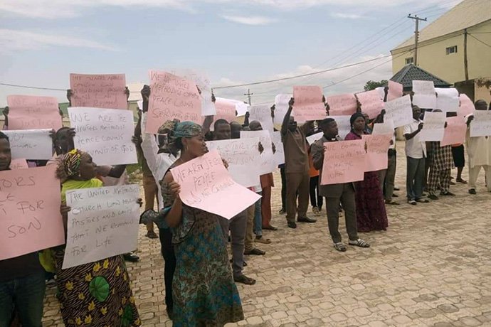 Nigeria Dispute Protest