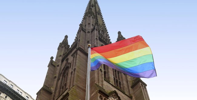 LGBTQ Flag Church