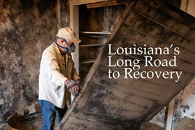 Louisiana storm recovery logo