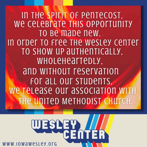 Wesley Center Announcement
