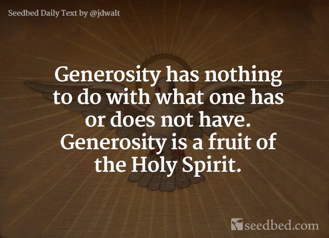 Generosity