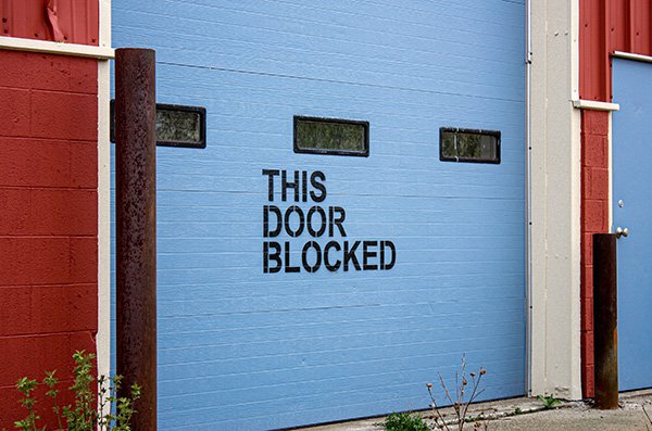 This door blocked