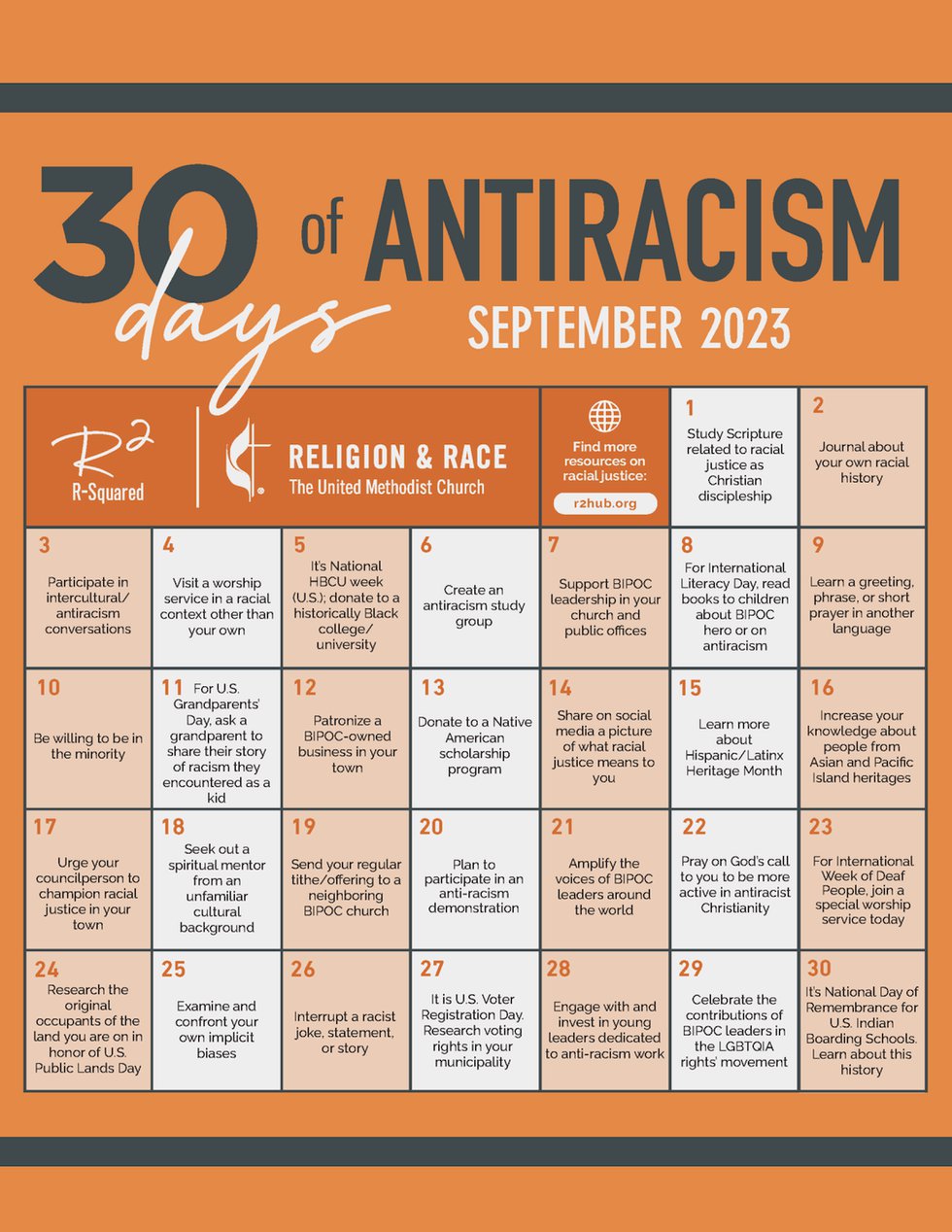 Anti-racism Calendar
