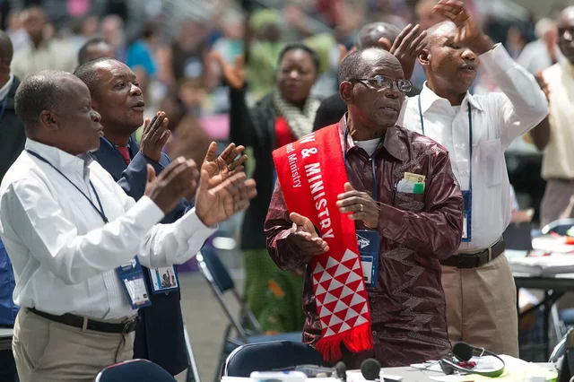 African Delegates Sing