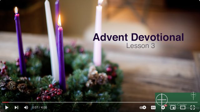 Advent Lesson 3