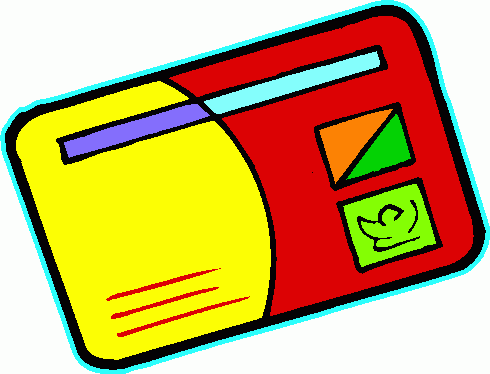 Credit card clipart