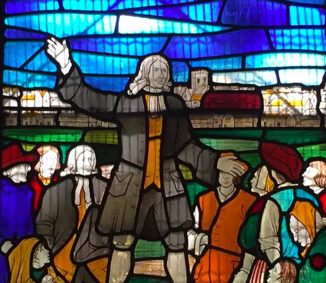 John Wesley Stained Glass