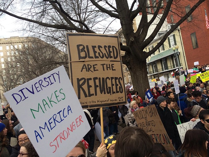 Refugee blessed
