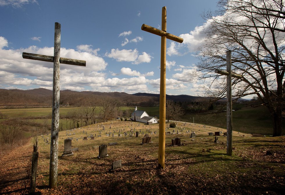 Rural churches 3 crosses