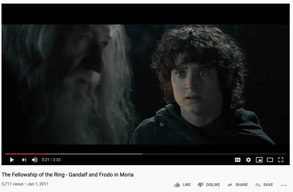 Frodo and Gandalf
