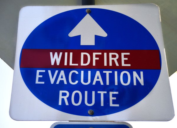 Evacuation Route Sign