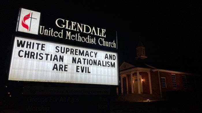 Glendale White Supremacy sign